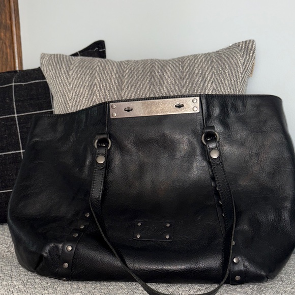 Patricia Nash black large leather tote - Picture 1 of 6